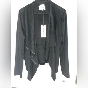 Vigoss Black Faux Suede Jacket
